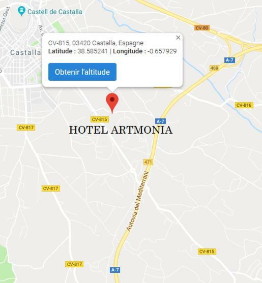 Artmonia Hotell Castalla Eksteriør bilde